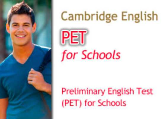 Convocatorias Cambridge PET for Schools (Nivel B1)